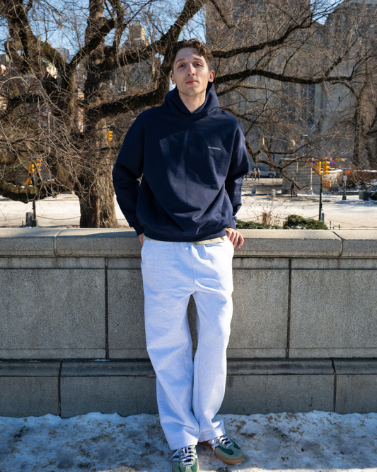 重磅寬版落地棉褲 Heavyweight Baggy Sweatpants - Grey