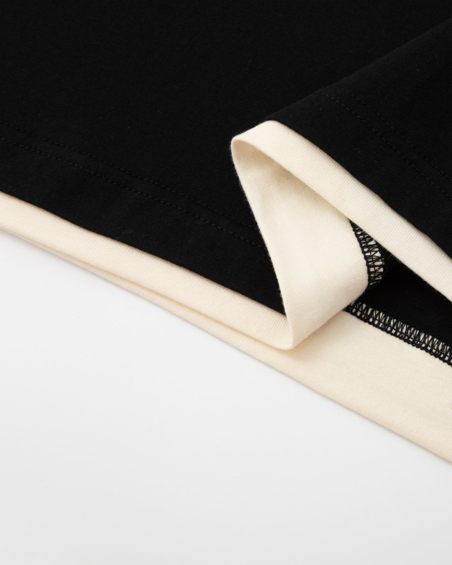Double Layer Tee – Black / Cream