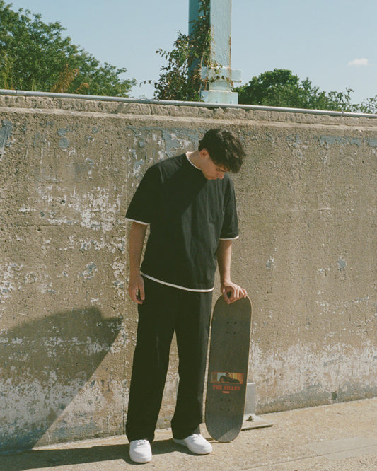 Double Layer Tee – Black / Cream