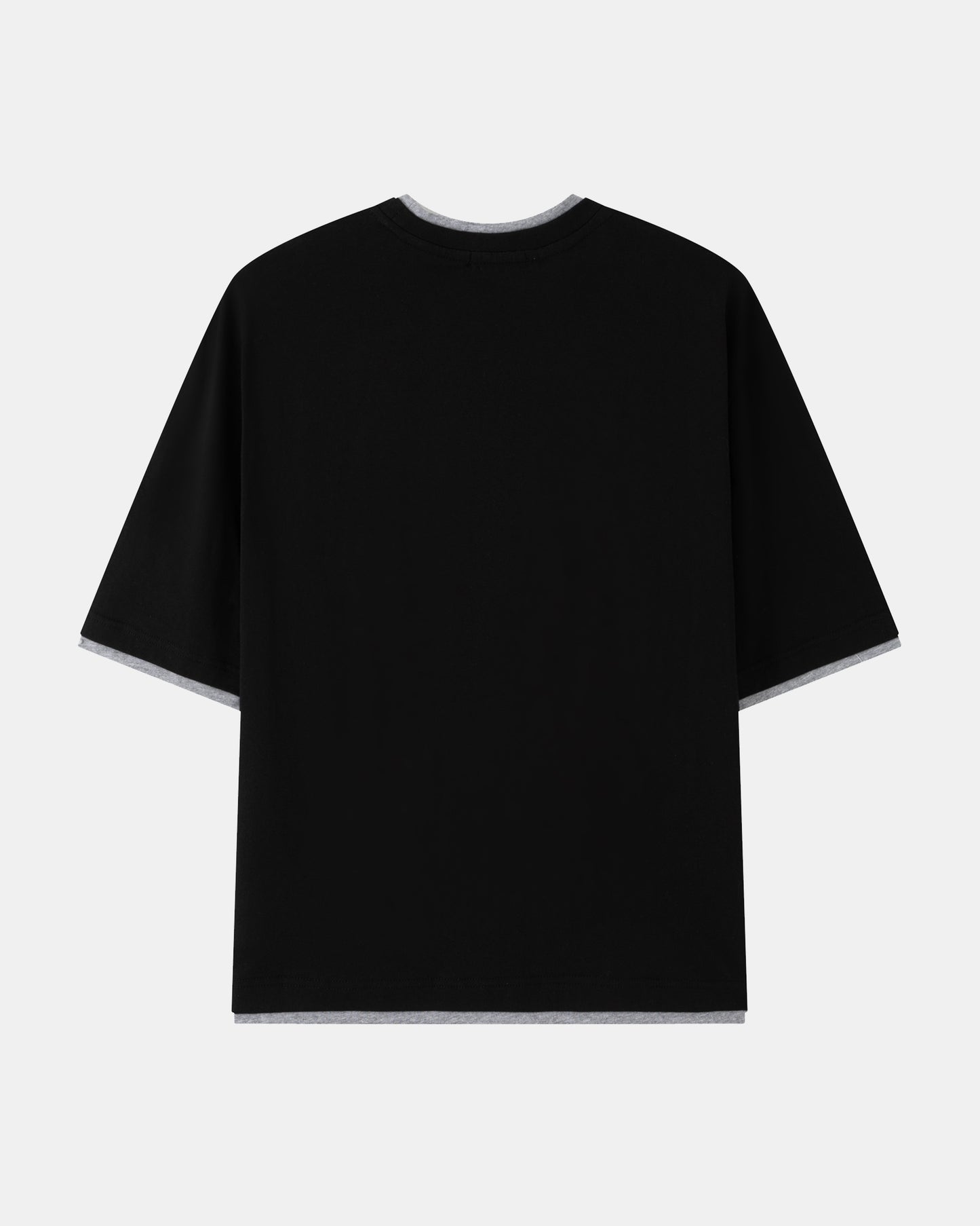 Double Layer Tee – Black / Grey