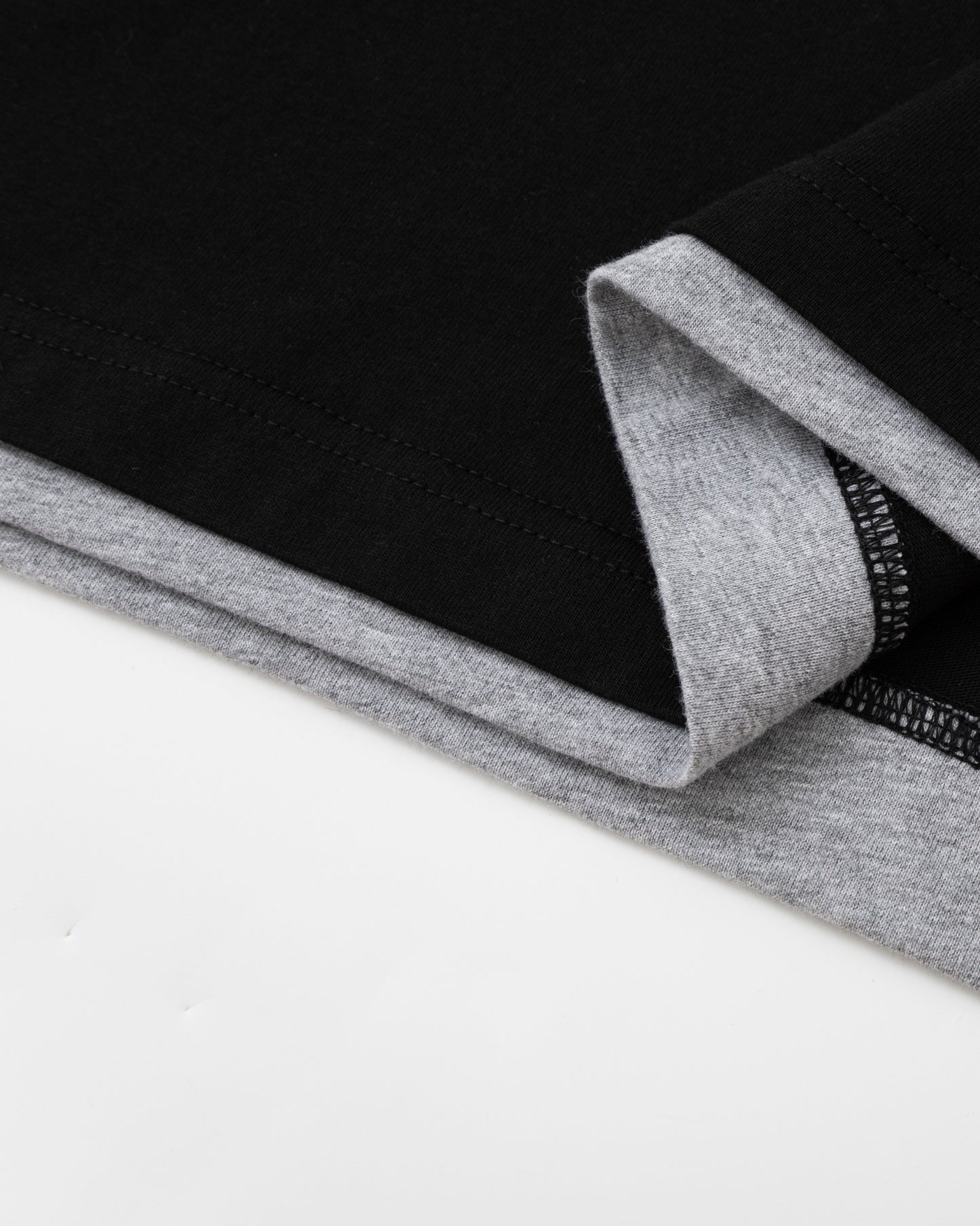 Double Layer Tee – Black / Grey