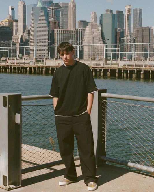 Double Layer Tee – Black / Grey