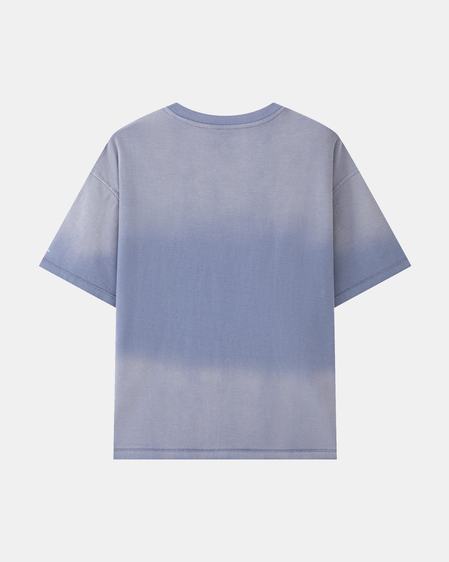 Washed Reversible Cropped Tee - Sky Blue