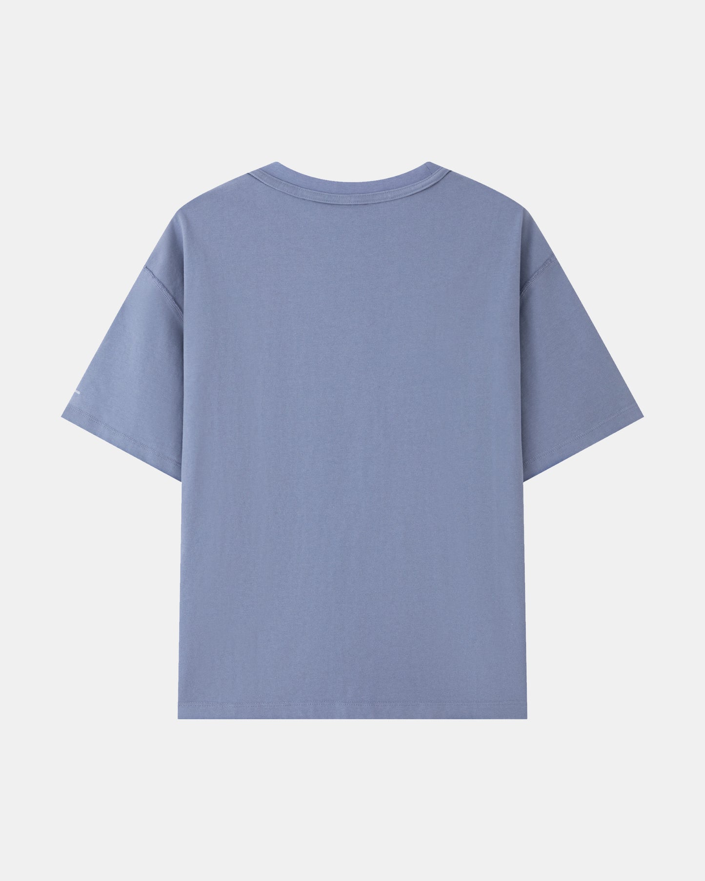 Washed Reversible Cropped Tee - Sky Blue