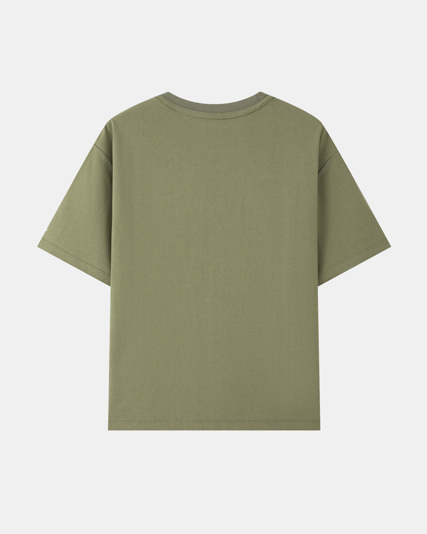 Washed Reversible Cropped Tee - Matcha Green