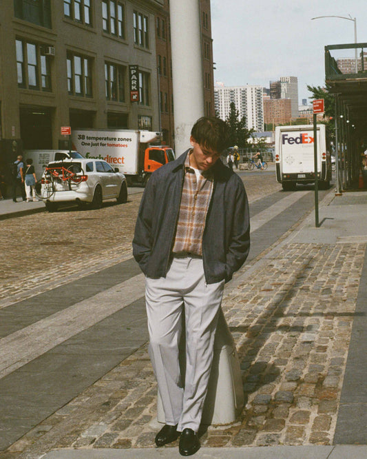 雙褶西褲 Double Pleated Trouser - Mist Grey