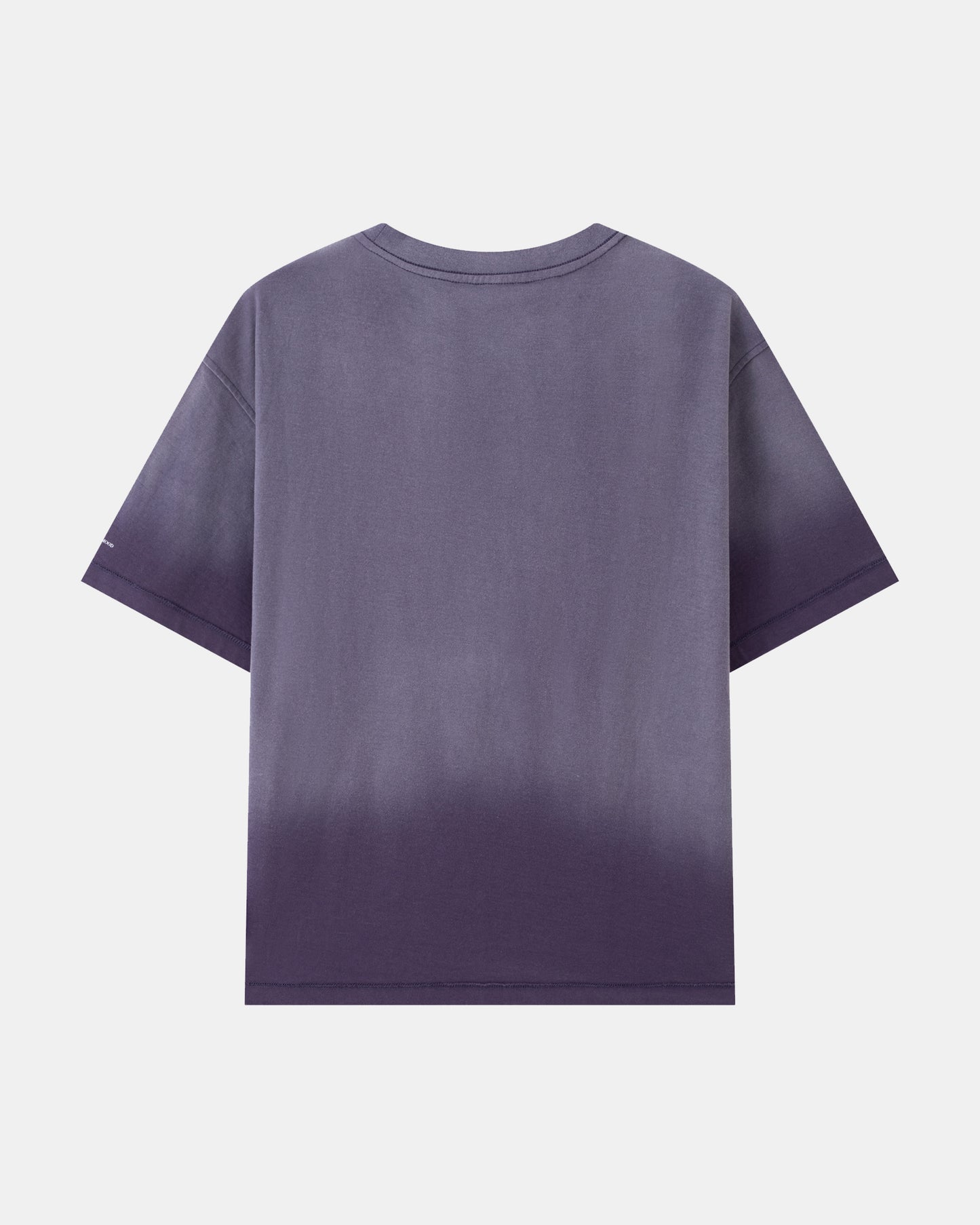 Washed Reversible Cropped Tee - Grape Purple