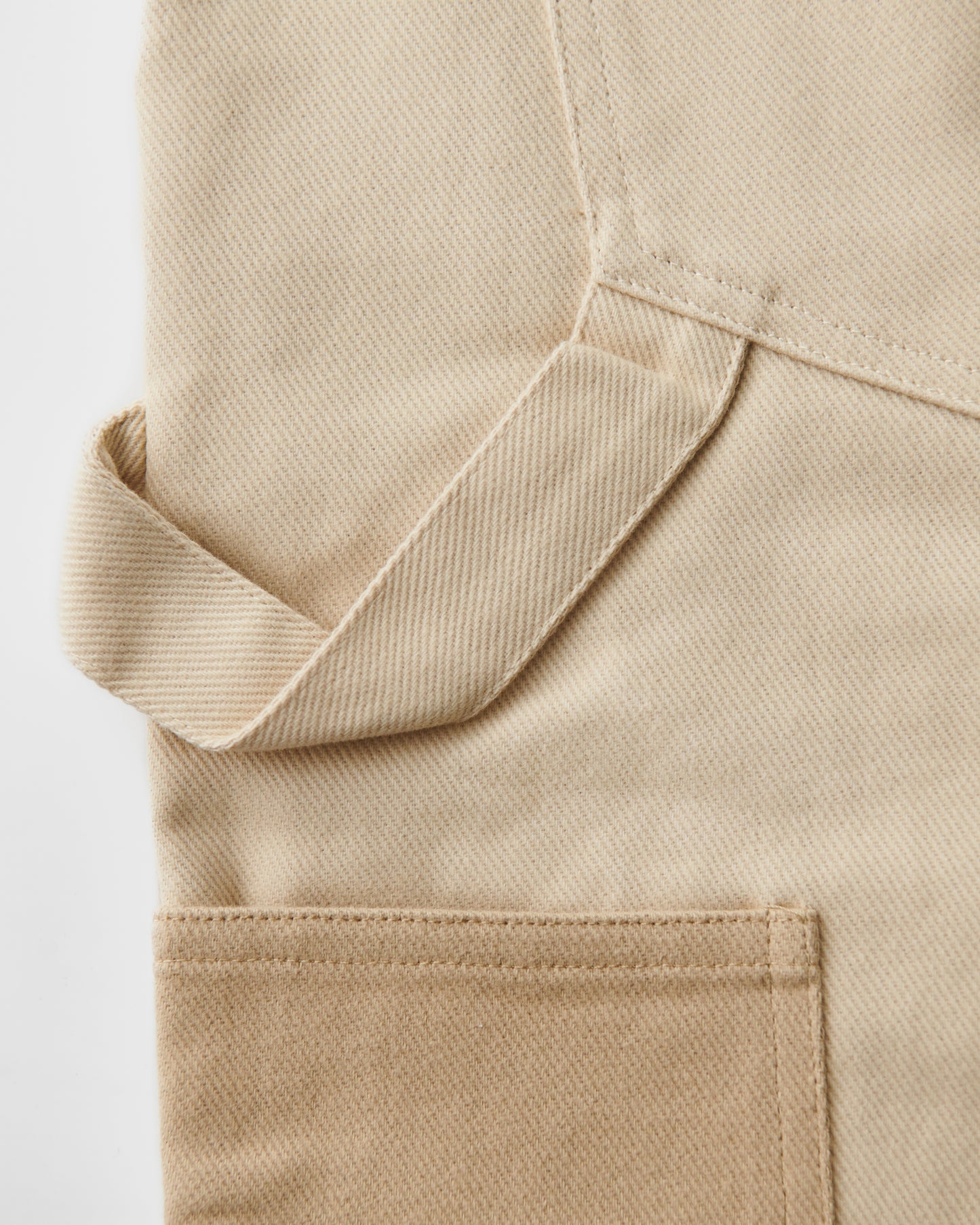 Double Knee Pants Natural Beige