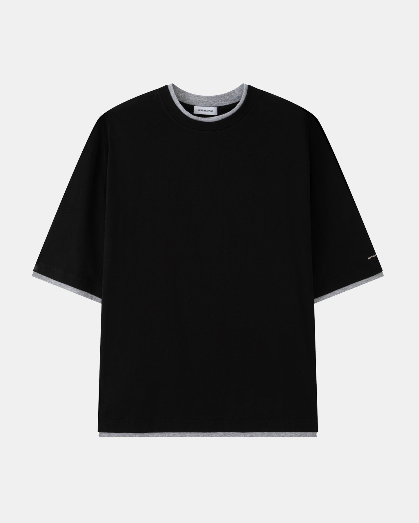 Double Layer Tee – Black / Grey