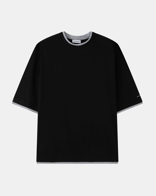 Double Layer Tee – Black / Grey