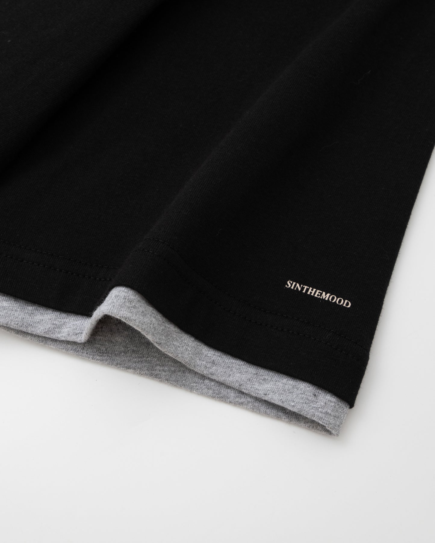 Double Layer Tee – Black / Grey