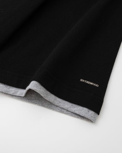 Double Layer Tee – Black / Grey