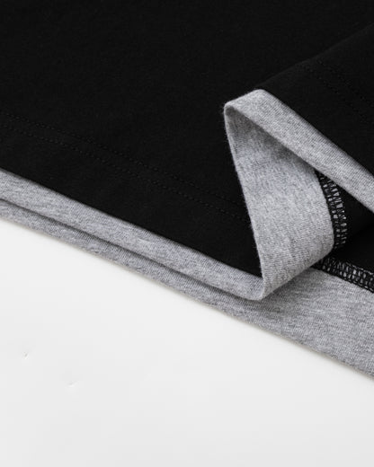 Double Layer Tee – Black / Grey
