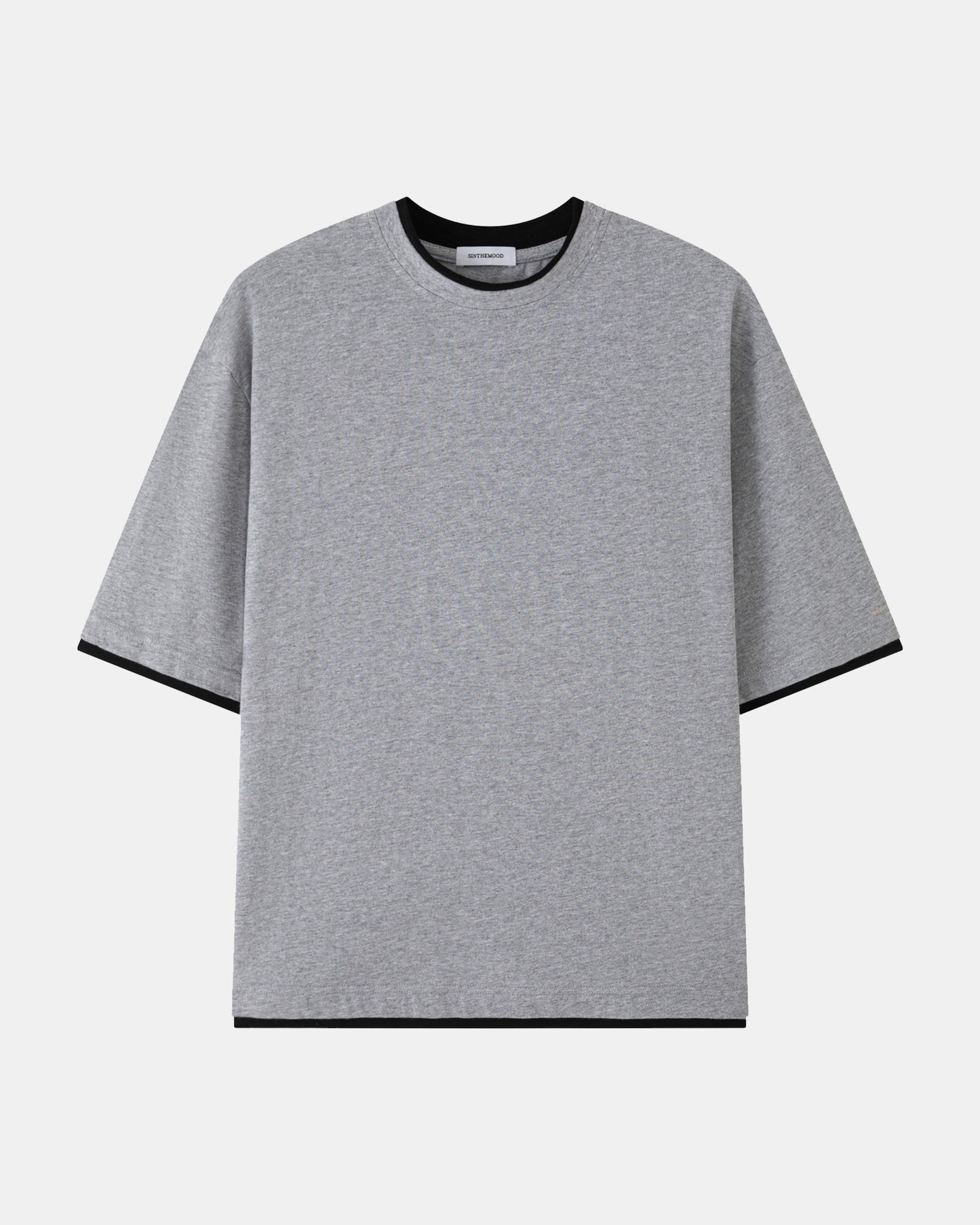 Double Layer Tee – Grey / Black