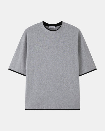 Double Layer Tee – Grey / Black