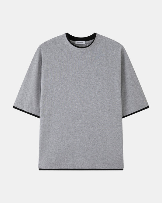 Double Layer Tee – Grey / Black