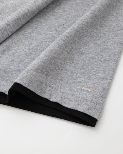 Double Layer Tee – Grey / Black