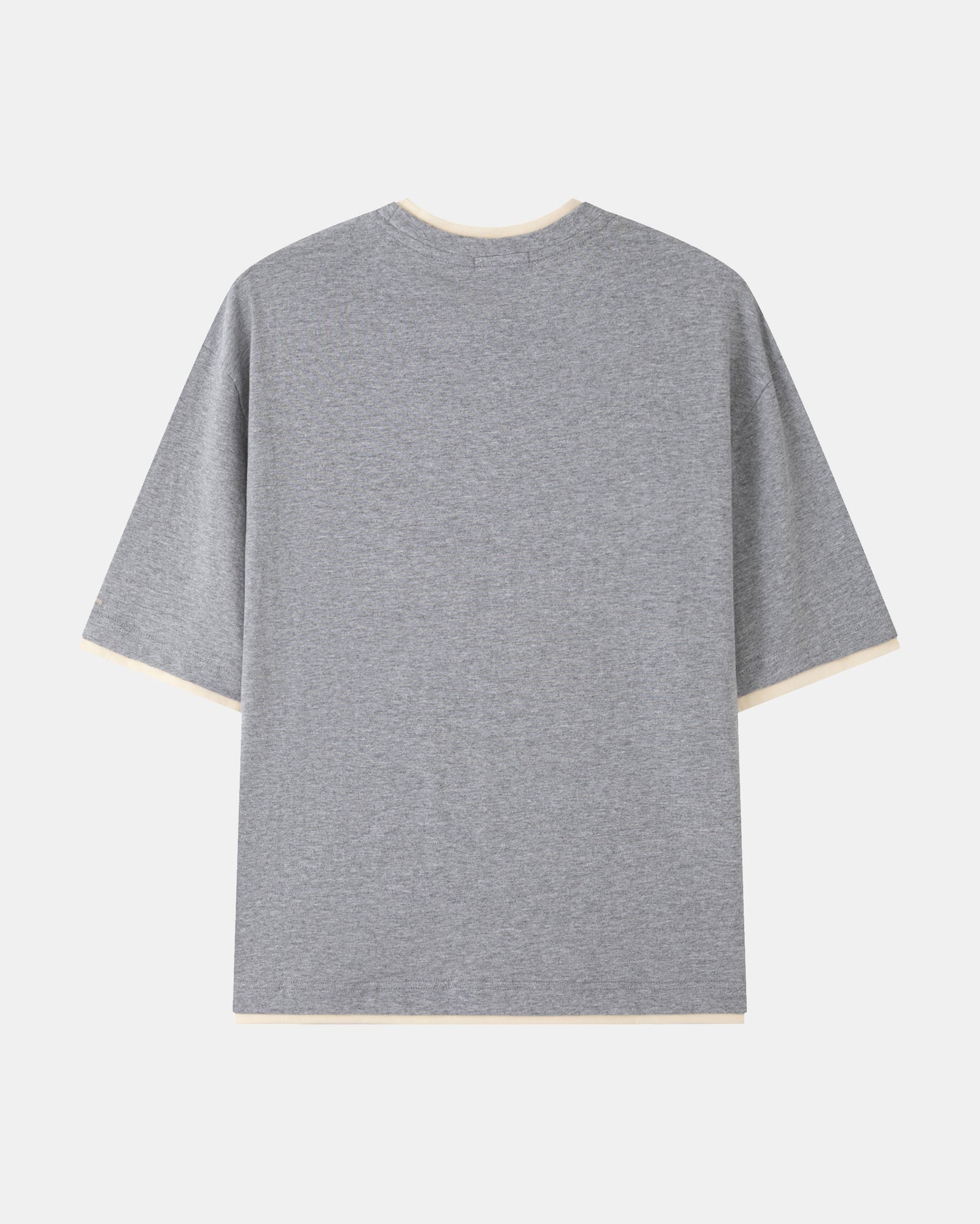 Double Layer Tee – Grey / Cream