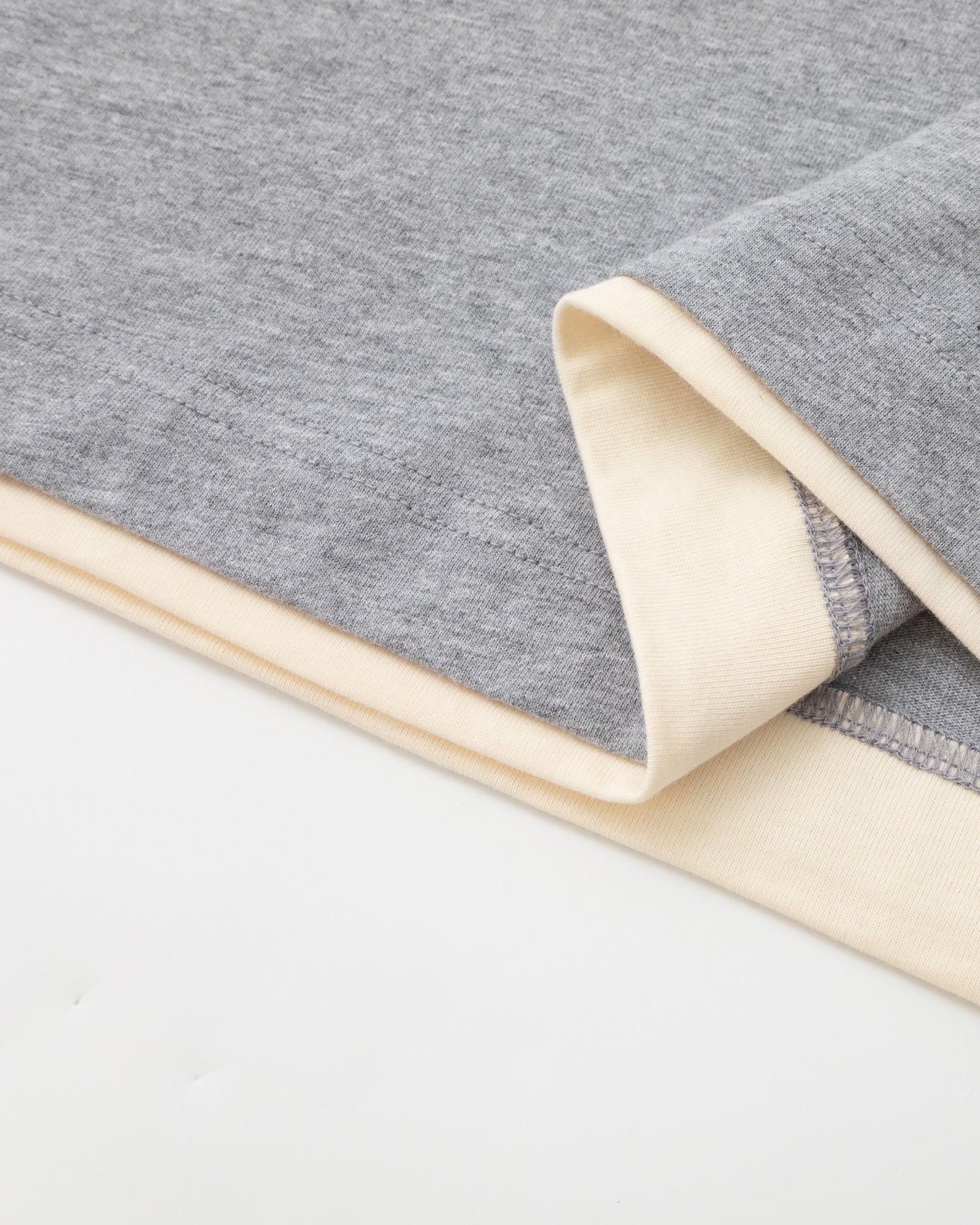 Double Layer Tee – Grey / Cream