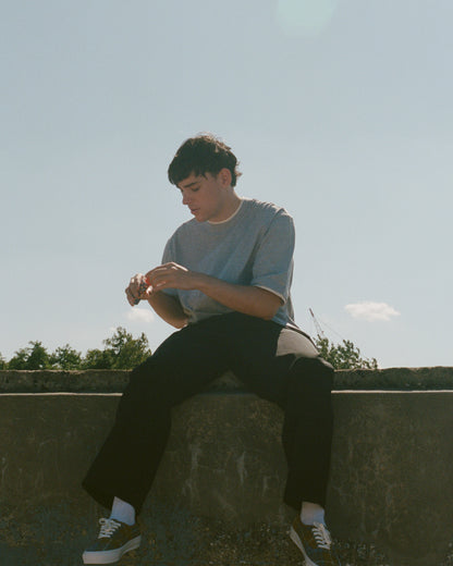 Double Layer Tee – Grey / Cream