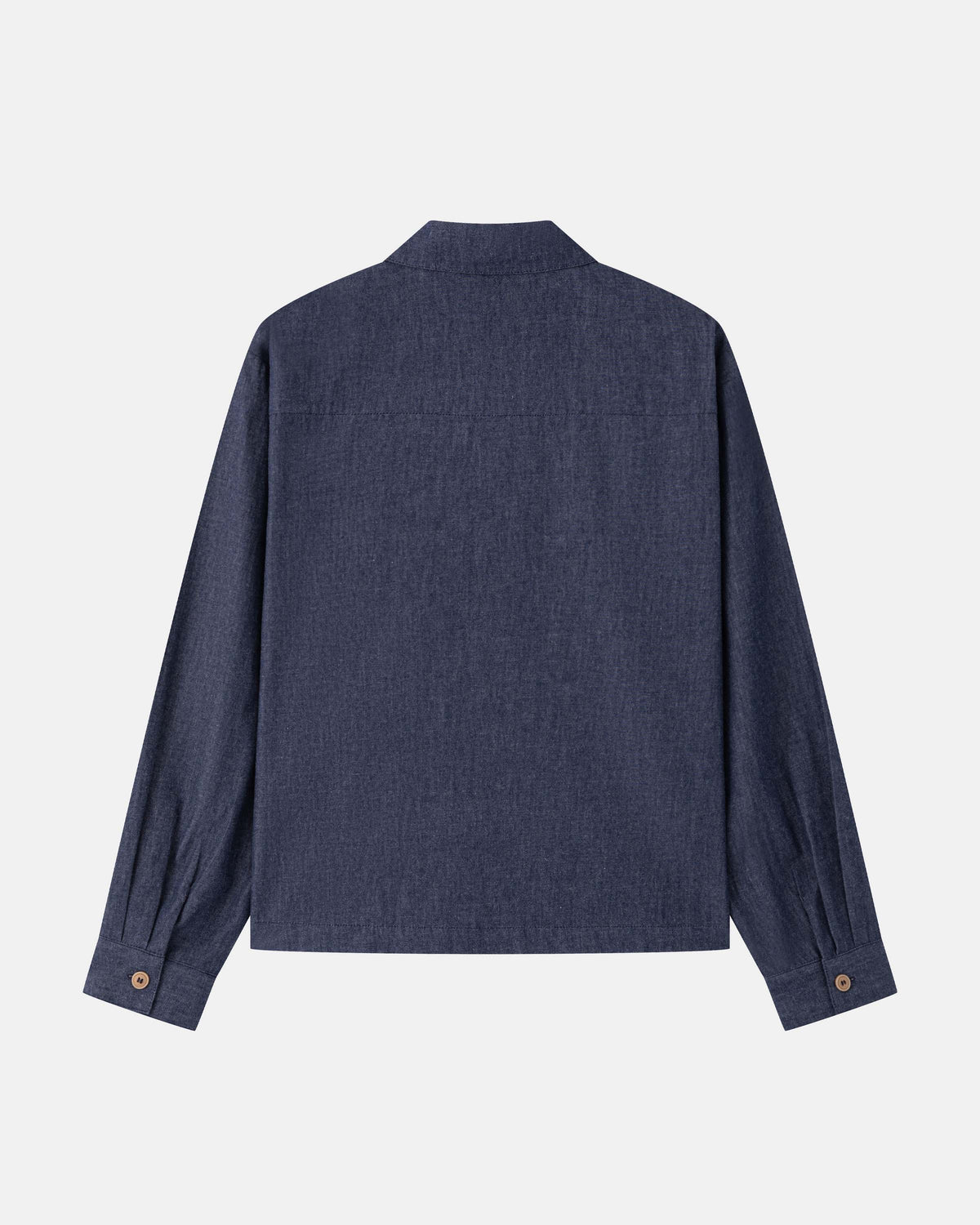 Denim Zip-Up Shirt