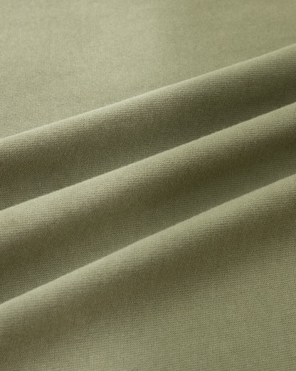 Washed Reversible Cropped Tee - Matcha Green