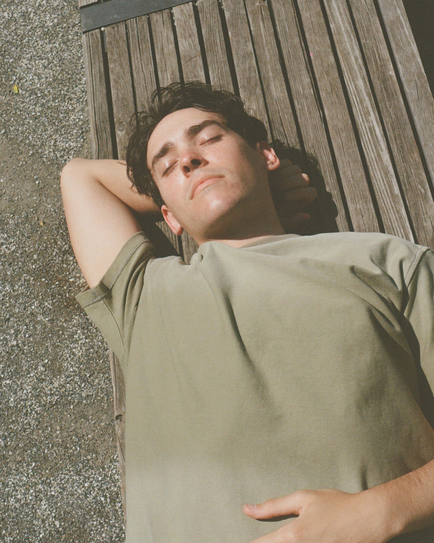 Washed Reversible Cropped Tee - Matcha Green