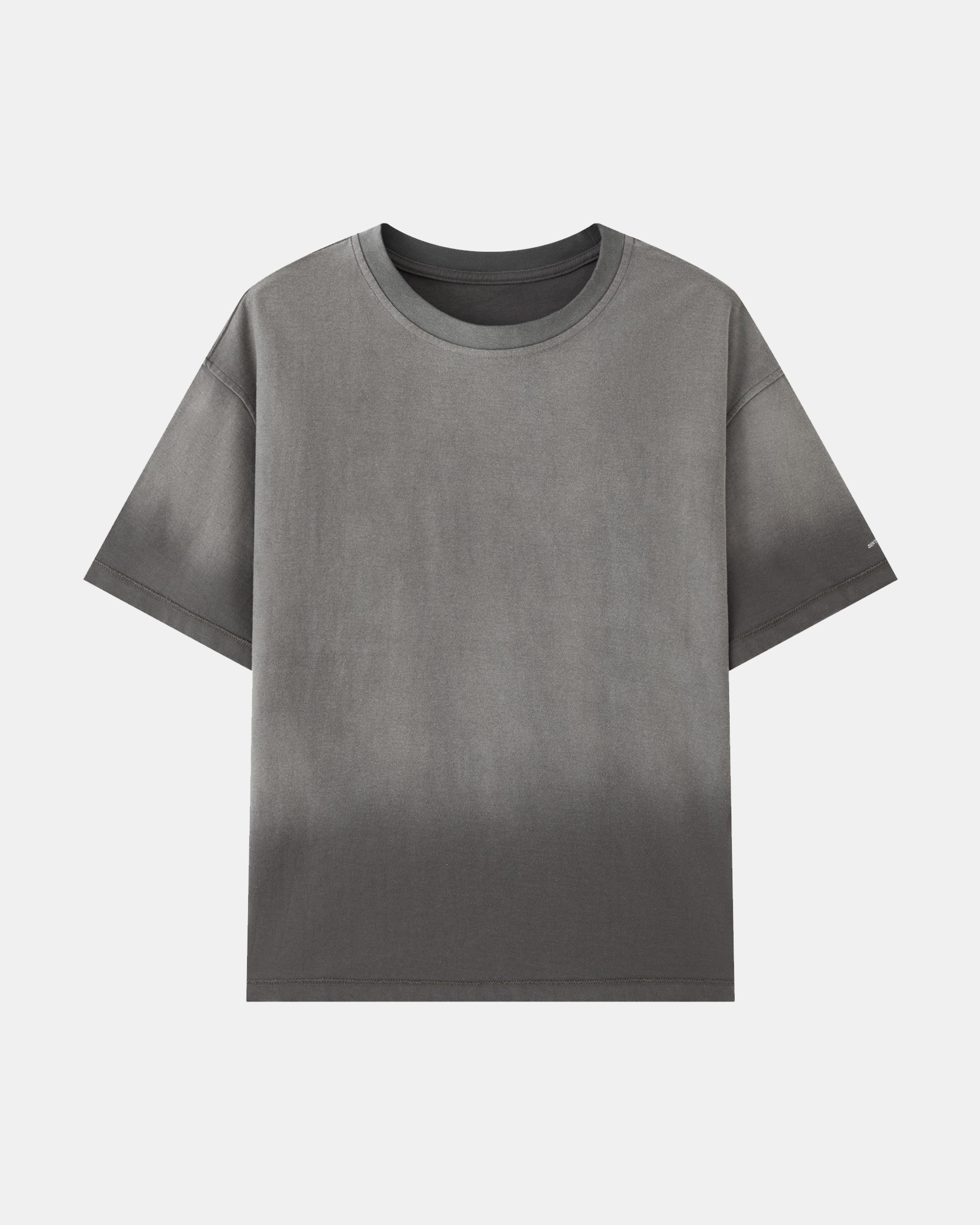 Washed Reversible Cropped Tee - Grey – SINTHEMOOD