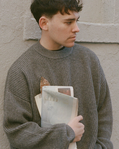 灰色毛衣 Cashmere Blend Sweater