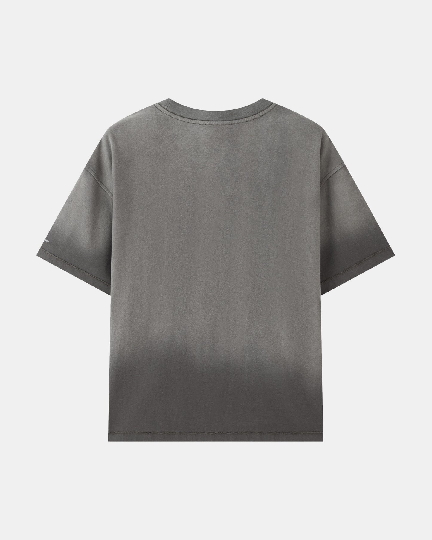 Washed Reversible Cropped Tee - Grey
