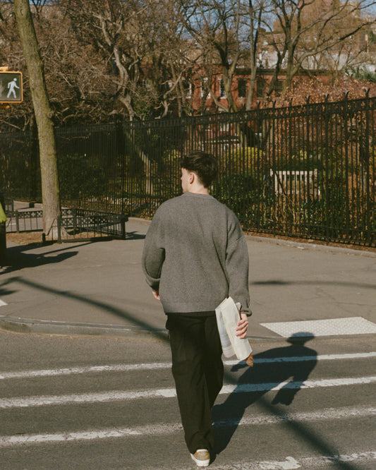 灰色毛衣 Cashmere Blend Sweater