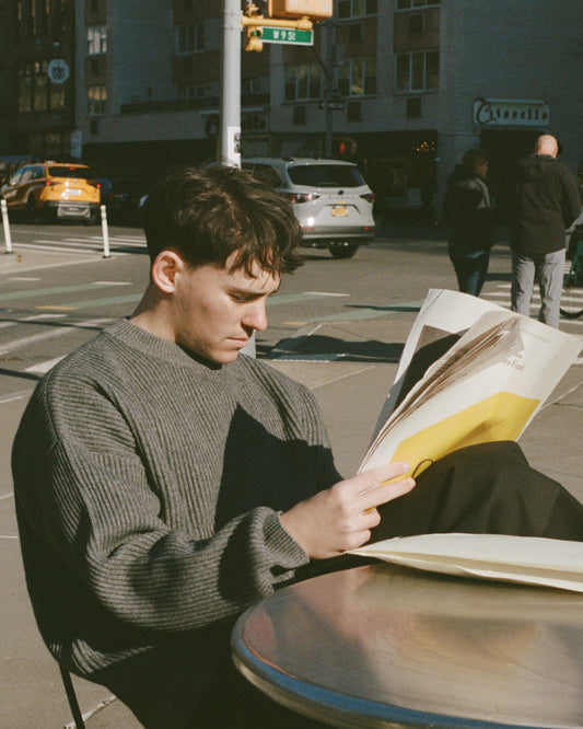 灰色毛衣 Cashmere Blend Sweater