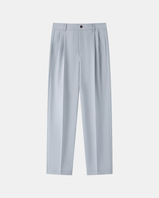 雙褶西褲 Double Pleated Trouser - Mist Grey