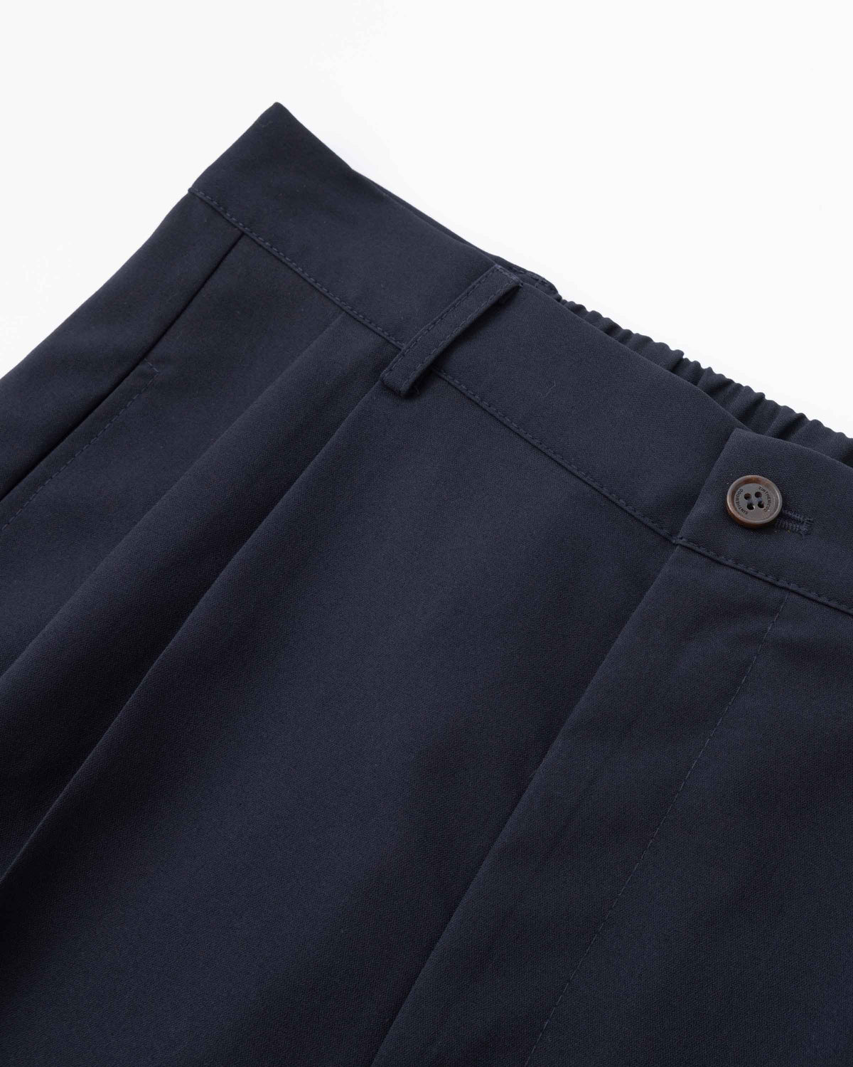 Double Pleated Trousers - Night Blue