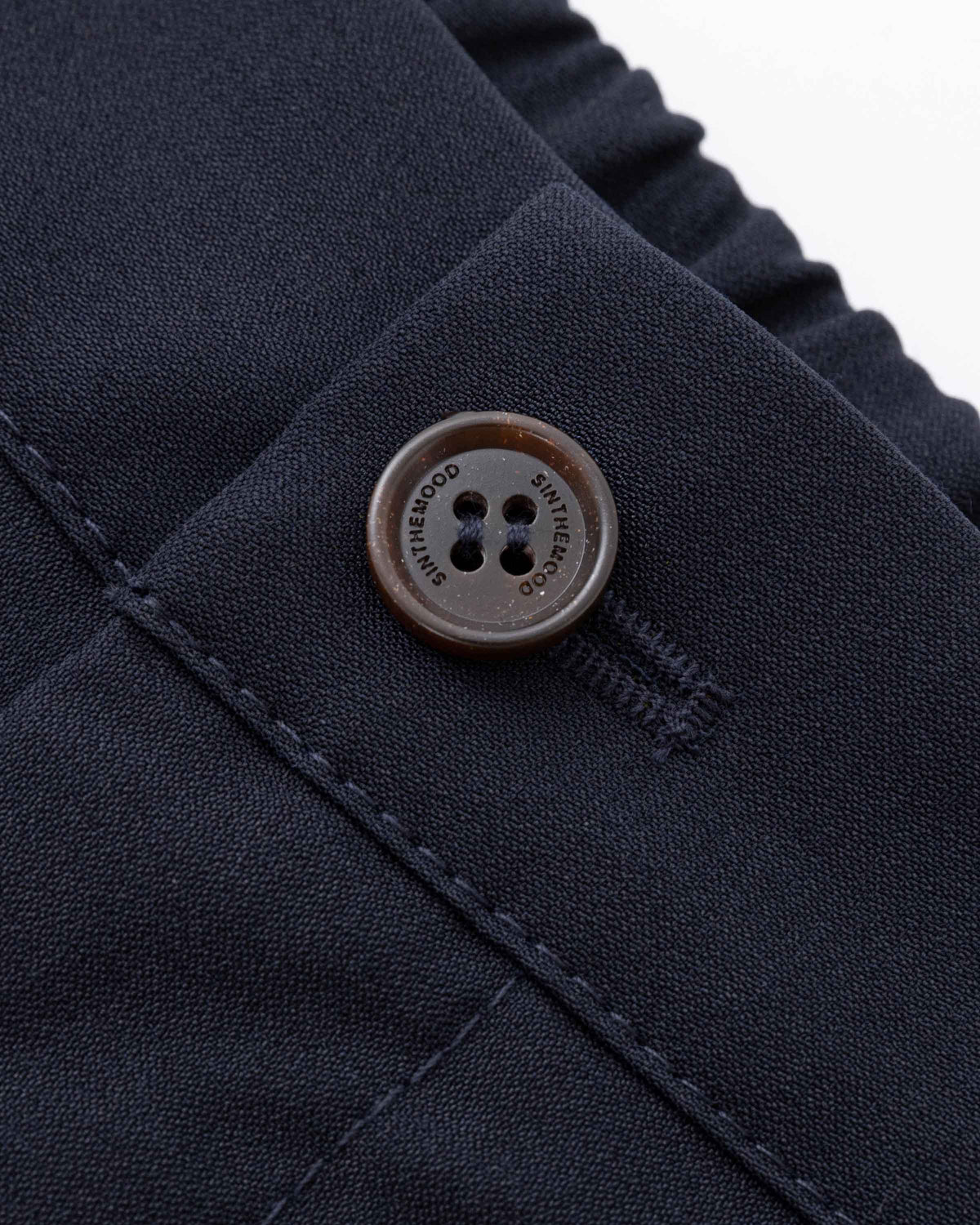 Double Pleated Trousers - Night Blue