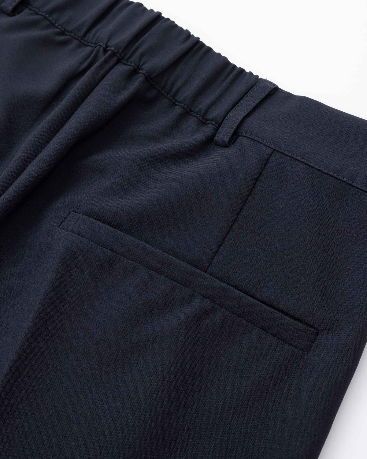 Double Pleated Trousers - Night Blue
