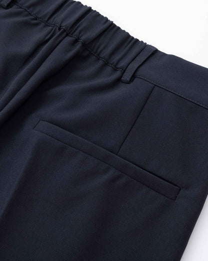 Double Pleated Trousers - Night Blue