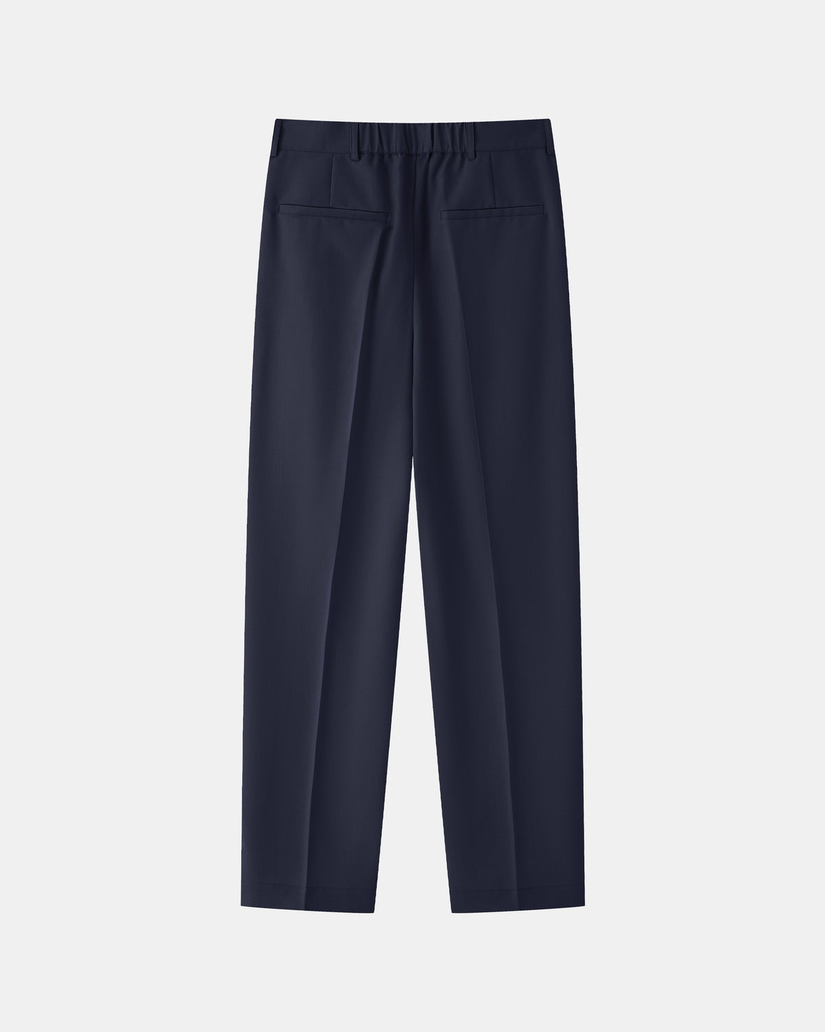 Double Pleated Trousers - Night Blue