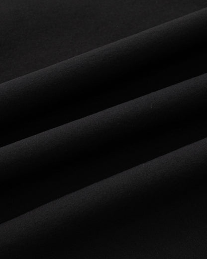Water-repellent Nylon Relaxed Pants - Black