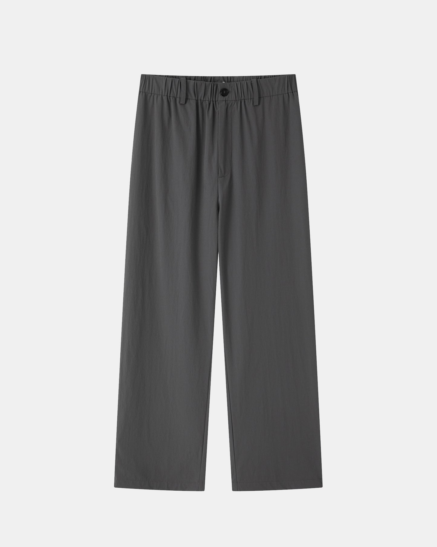 Water-repellent Nylon Relaxed Pants - Grey