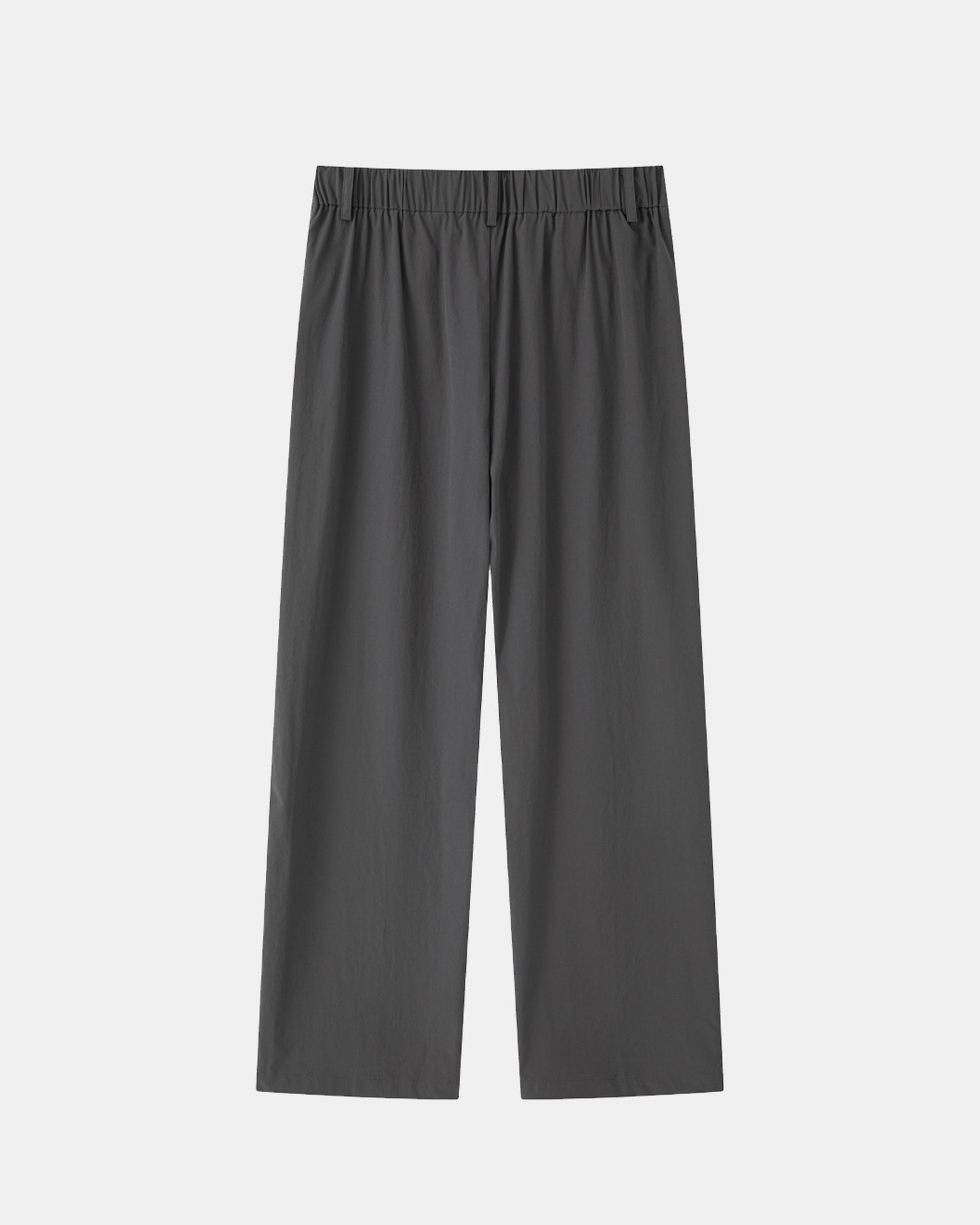 Water-repellent Nylon Relaxed Pants - Grey