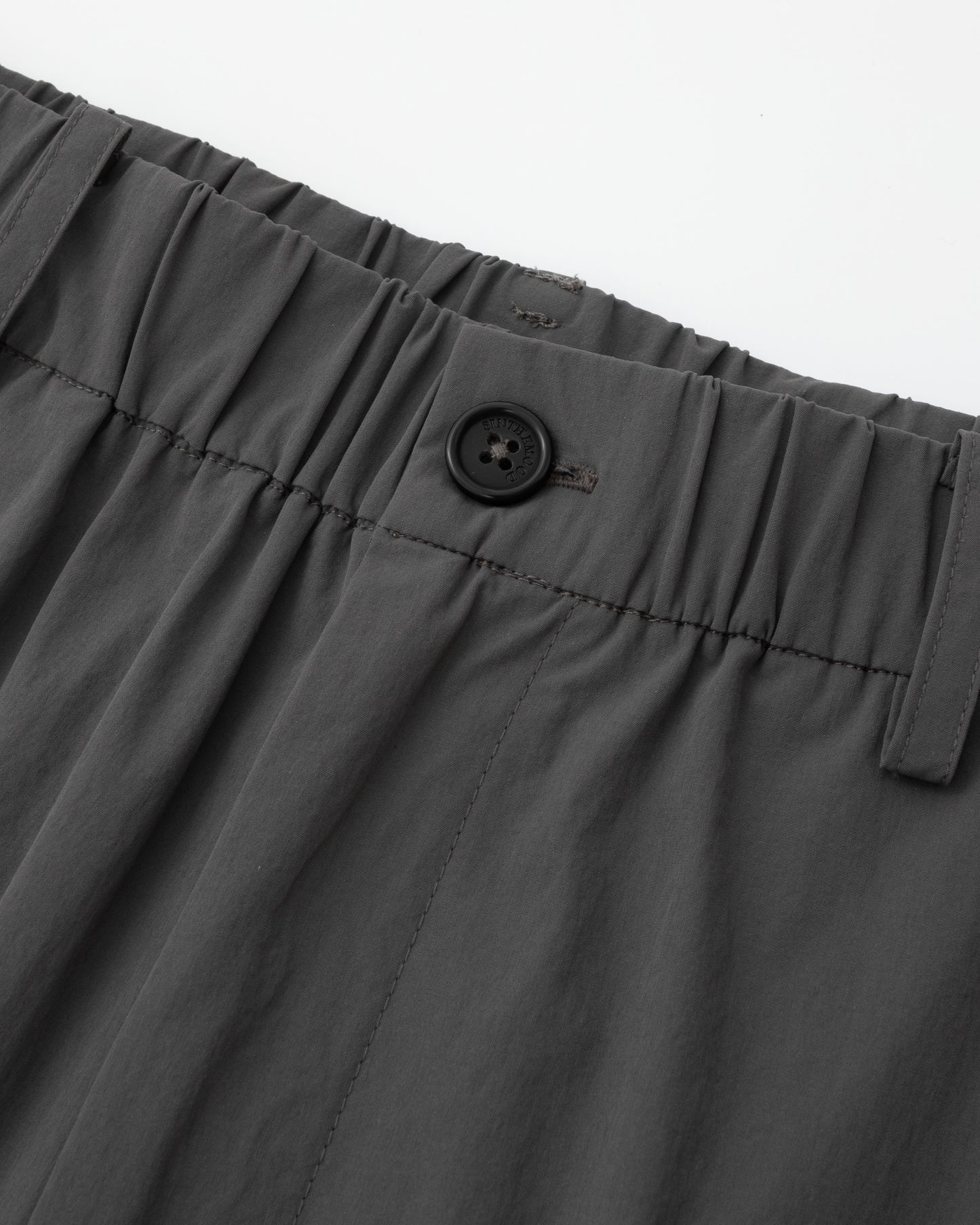Water-repellent Nylon Relaxed Pants - Grey