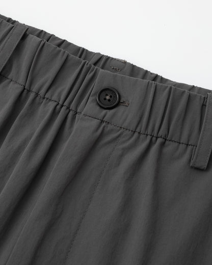 Water-repellent Nylon Relaxed Pants - Grey