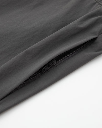 Water-repellent Nylon Relaxed Pants - Grey