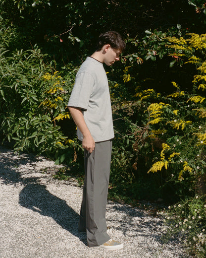 Water-repellent Nylon Relaxed Pants - Grey