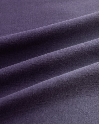 Washed Reversible Cropped Tee - Grape Purple